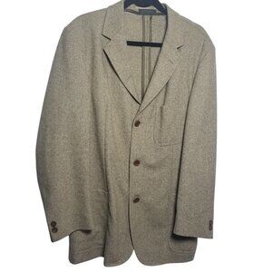 Cavelli Men's Brown Wool Unlined Blazer Sz 40 R